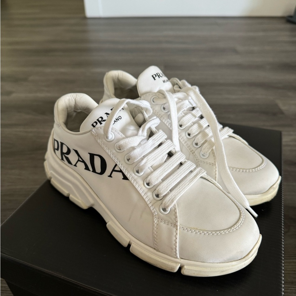 Prada white sneakers